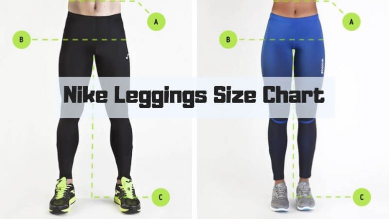 nike xl leggings size chart