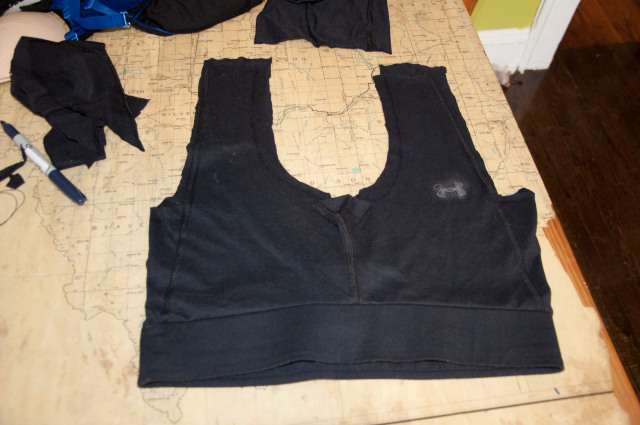 How to make a sports bra out of underwear